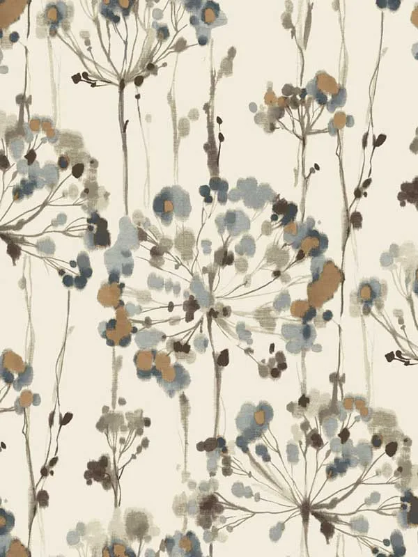 teal patterned wallpaper for bedroom by Candice Olson
