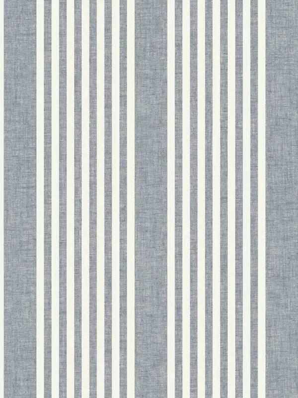 navy striped wallpaper for office by Magnolia Home  by Joanna Gaines