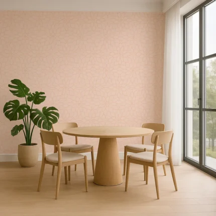 Rain Geometric Wallpaper by Wow - Premium in Beige with Ivory
