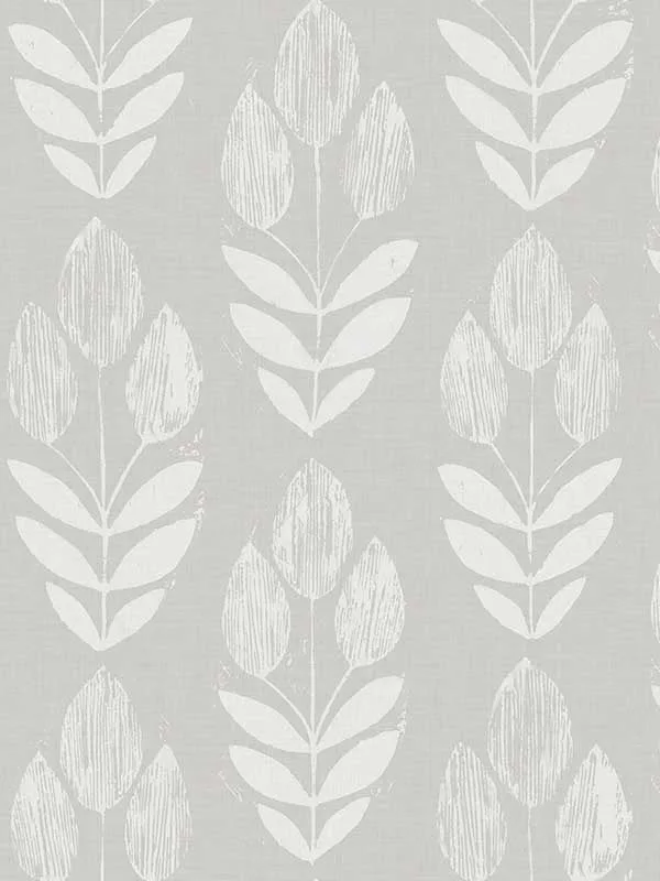 grey patterned wallpaper for bedroom by Chesapeake