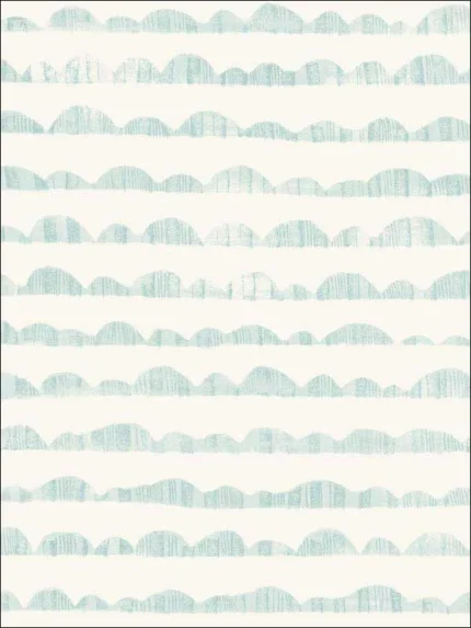 blue patterned wallpaper for bedroom by Magnolia Home  by Joanna Gaines