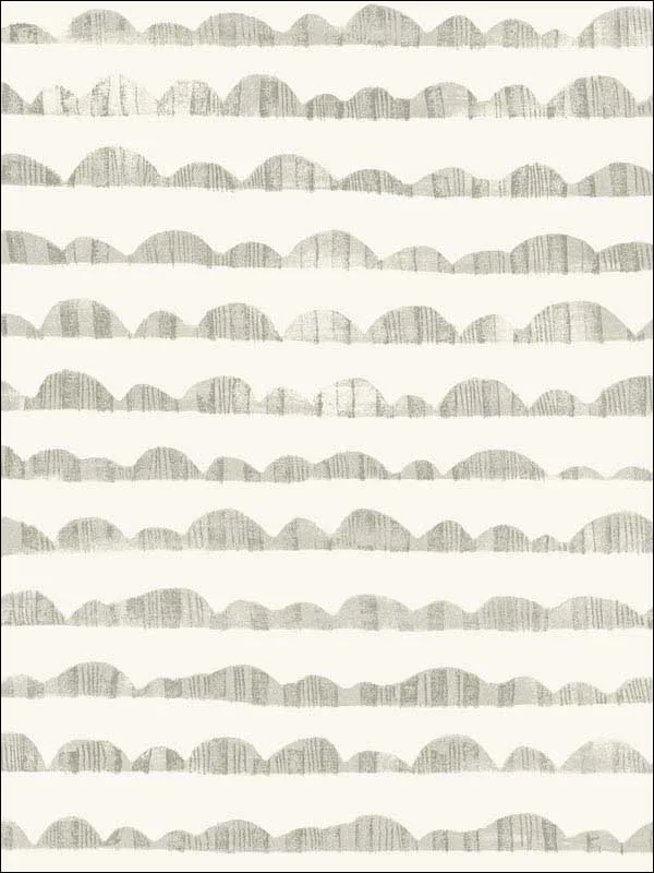 grey patterned wallpaper for bedroom by Magnolia Home  by Joanna Gaines