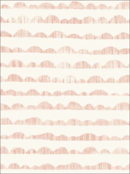 pink patterned wallpaper for bedroom by Magnolia Home  by Joanna Gaines