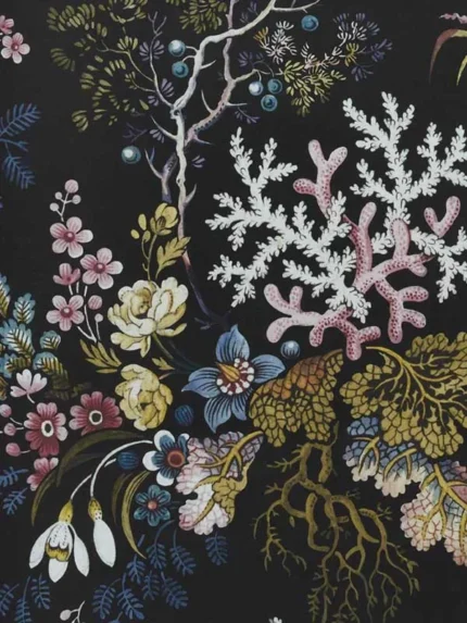 04 midnight patterned wallpaper for bedroom by Maxwell