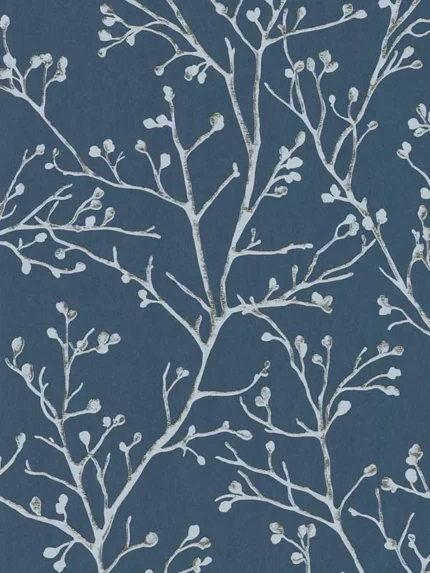 sapphire patterned wallpaper for bedroom by A Street Prints