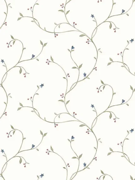 cream patterned wallpaper for bedroom by Chesapeake