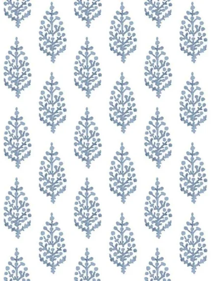 blue paisley wallpaper for bedroom by York
