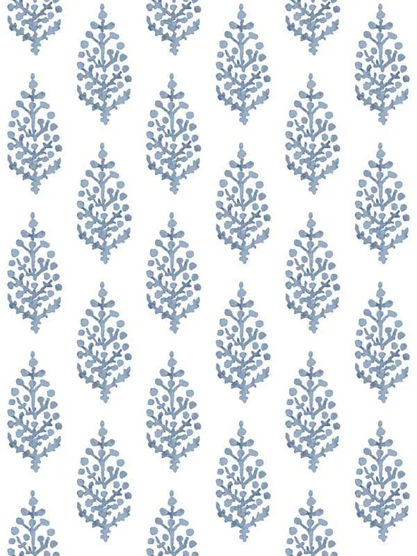 blue paisley wallpaper for bedroom by York
