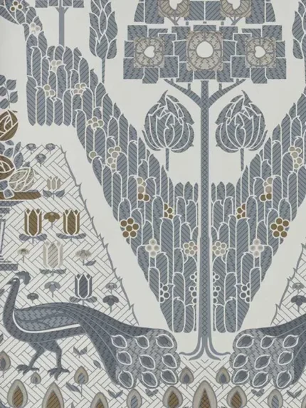 01 monochrome patterned wallpaper for bedroom by Maxwell