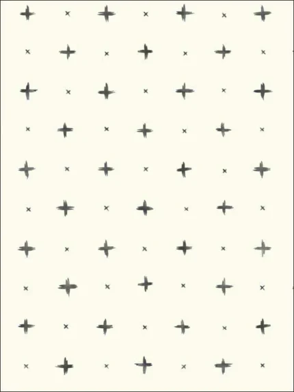 black patterned wallpaper for bedroom by Magnolia Home  by Joanna Gaines
