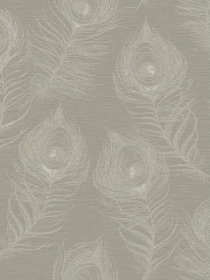 mink patterned wallpaper for bedroom by Candice Olson