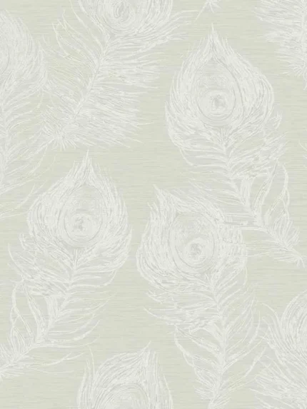 white patterned wallpaper for bedroom by Candice Olson