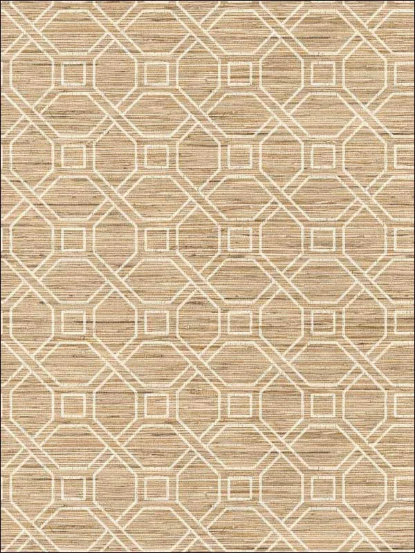 tan geometric wallpaper for living room by York