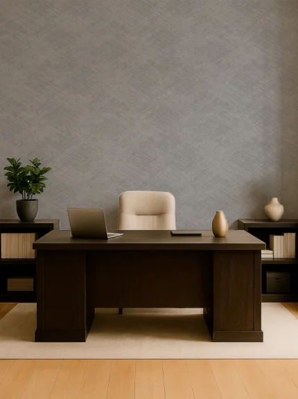 Rutger Geometric Wallpaper by Wow - Modern in Light Gray with Charcoal