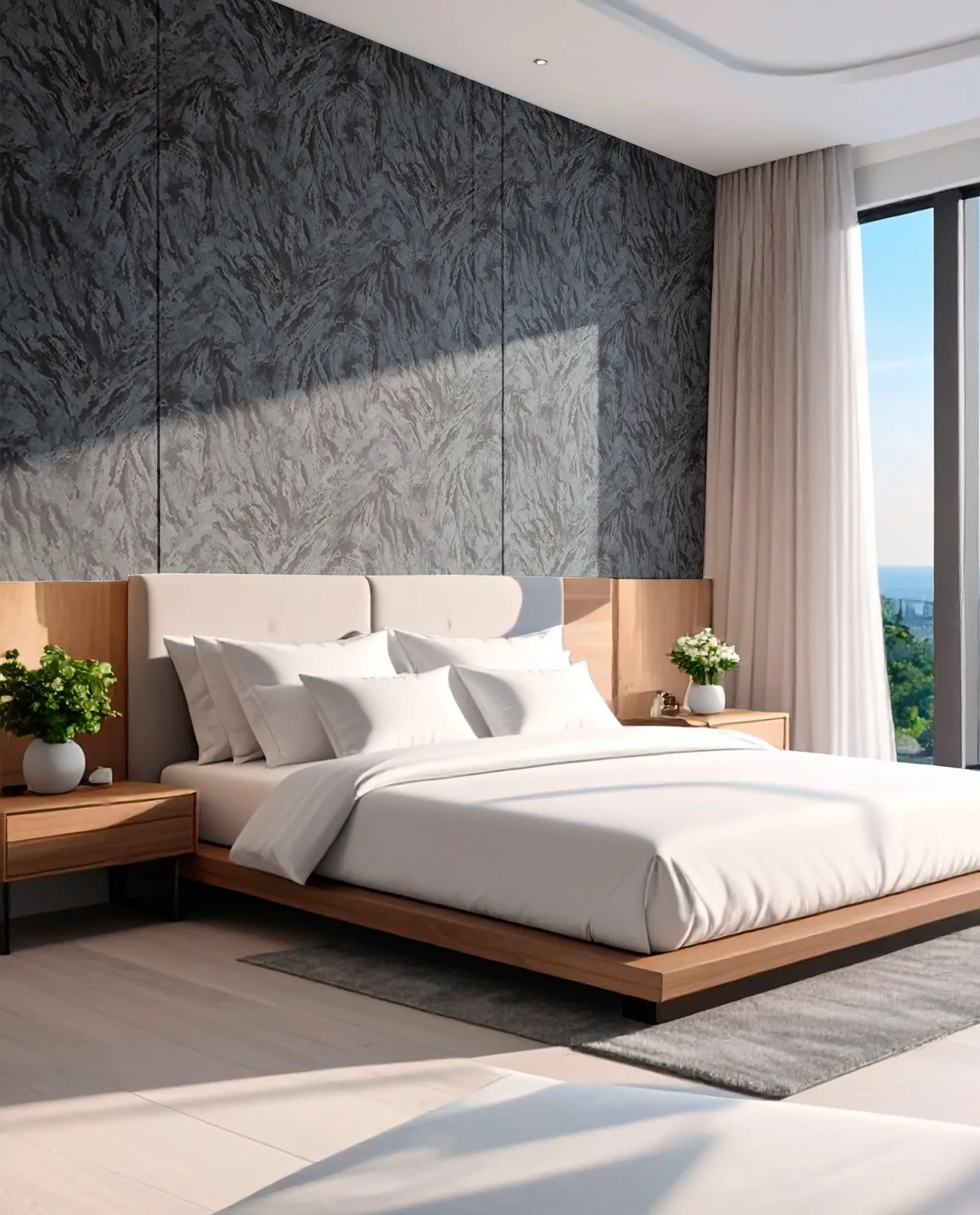 rut703 Rutger Abstract Wallpaper by Wow - Premium in Charcoal with Light Gray - Image 1