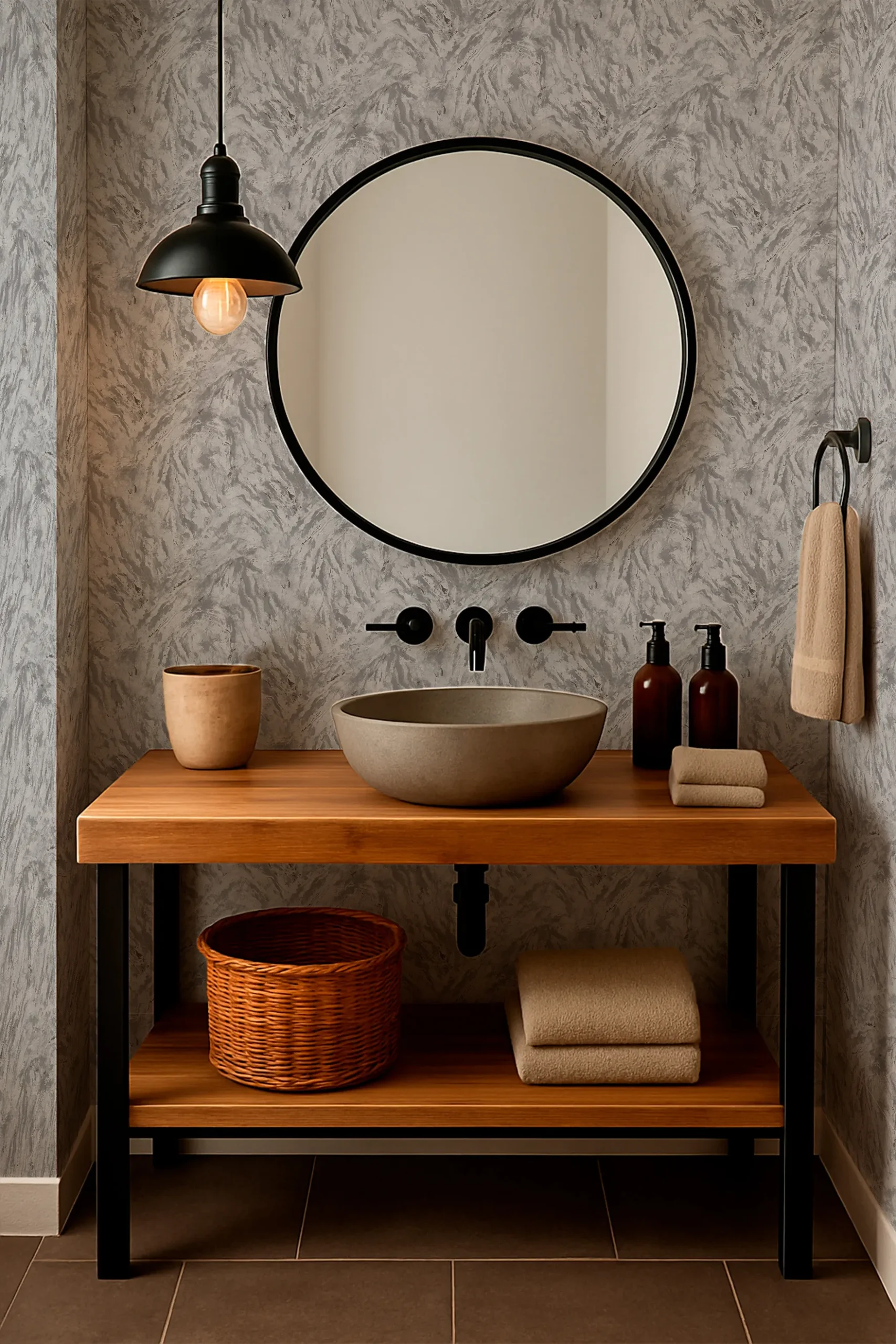 rut704 Rutger Abstract Wallpaper by Wow - Premium in Light Gray with Charcoal - Image 1