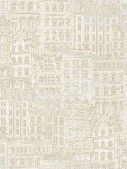 warm neutral beige patterned wallpaper for bedroom by Pelican Prints
