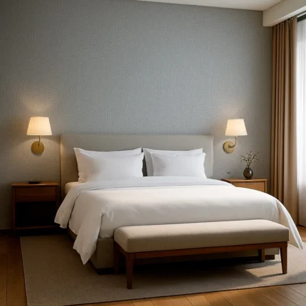 Textil Textured Wallpaper by Wow - Premium in Light Gray with None