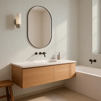 Textil Textured Wallpaper by Wow - Premium in Light Gray with Beige