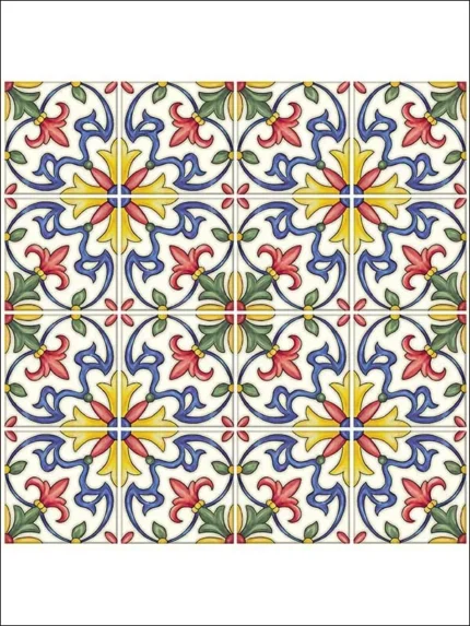 multicolor patterned wallpaper for bedroom by Brewster