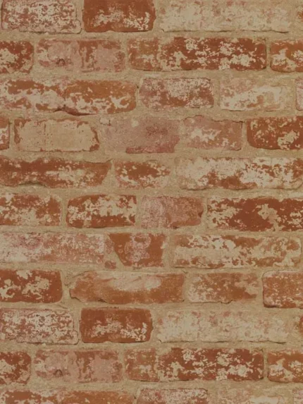 red and taupe patterned wallpaper for bedroom by York