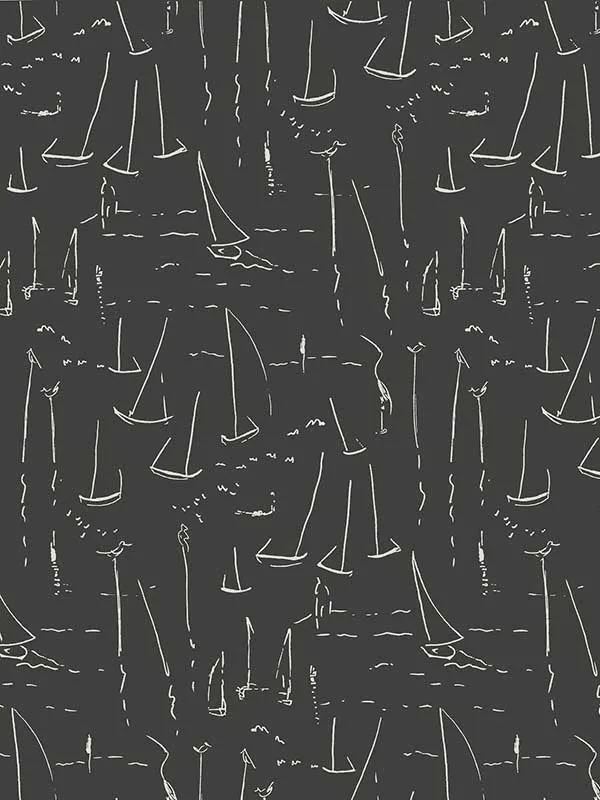 carbon black patterned wallpaper for bedroom by York