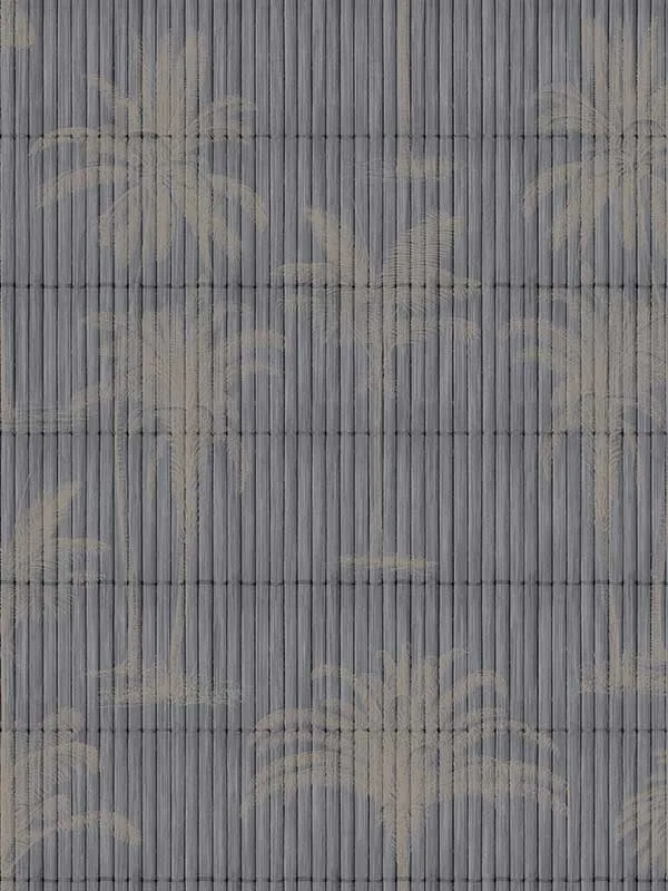 dark grey botanical wallpaper for bedroom by Veer Decor