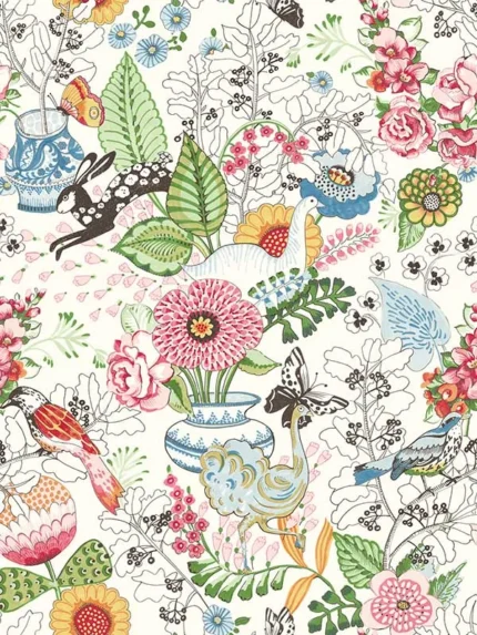 multicolor patterned wallpaper for bedroom by A Street Prints