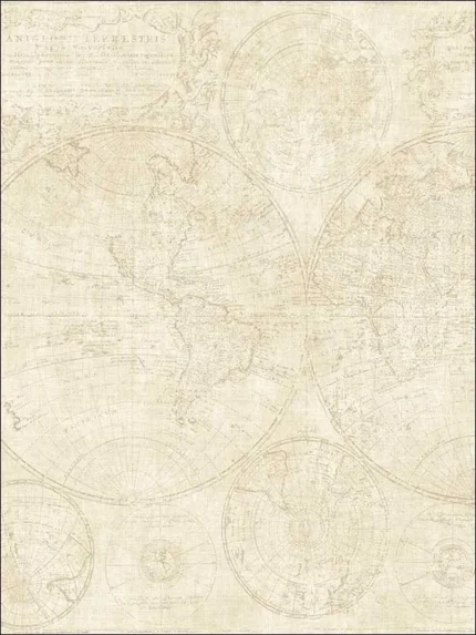 warm neutral beige patterned wallpaper for bedroom by Pelican Prints