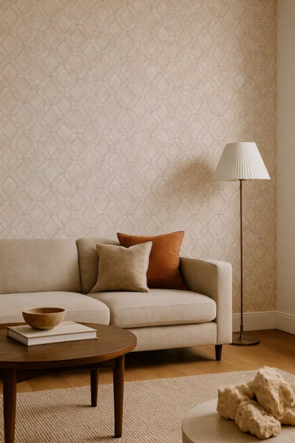 Signature Geometric Wallpaper by Wow - Classic in Beige