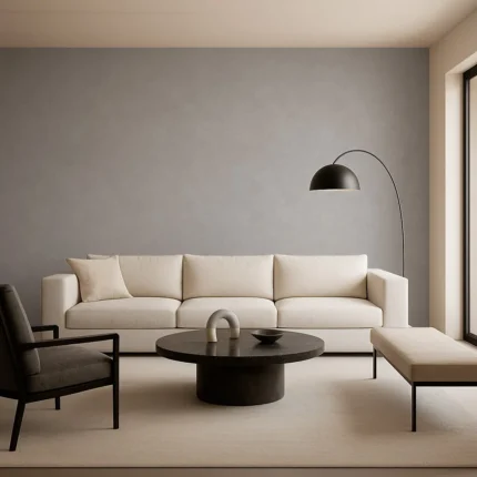 Signature Textured Wallpaper by Wow - Premium in Light Gray with White