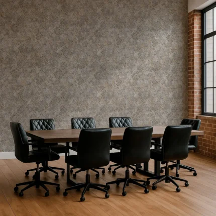 Signature Abstract Wallpaper by Wow - Premium in Light Gray with Gold
