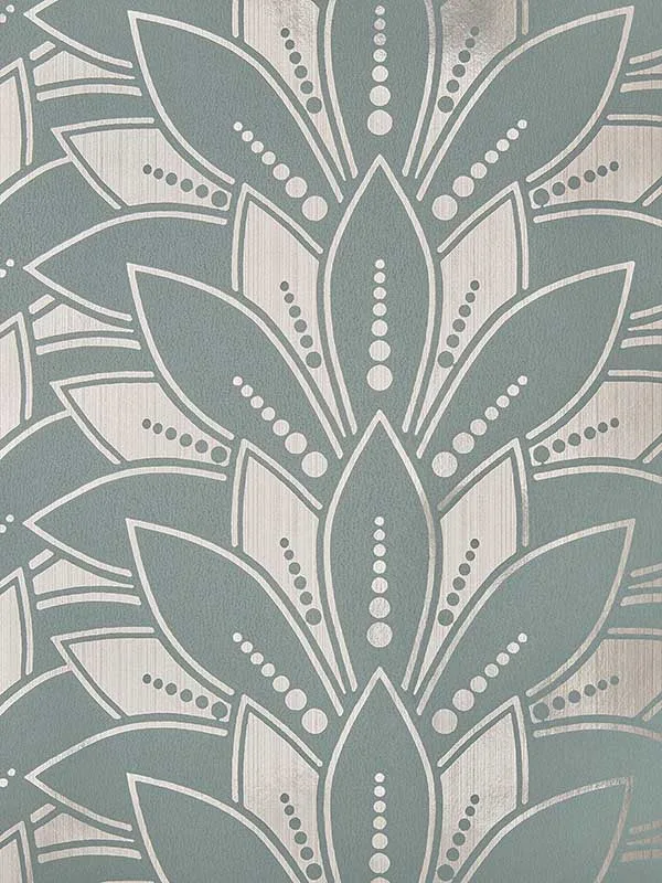05 neo mint metallic wallpaper for bedroom by Maxwell