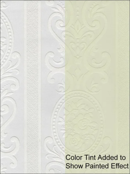 white patterned wallpaper for bedroom by Kenneth James