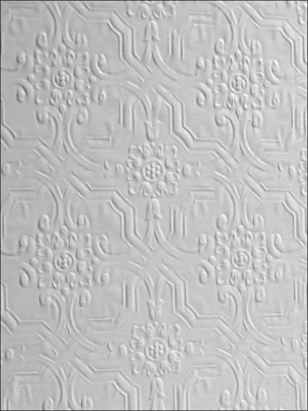 white patterned wallpaper for bedroom by Brewster