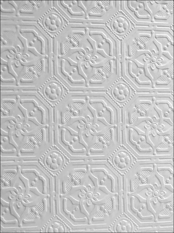 white patterned wallpaper for bedroom by Brewster