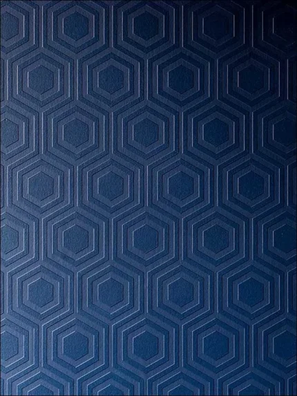 white geometric wallpaper for bedroom by Brewster