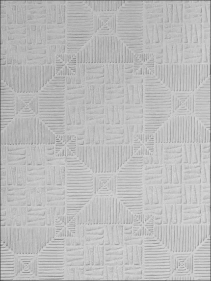 white patterned wallpaper for bedroom by Brewster