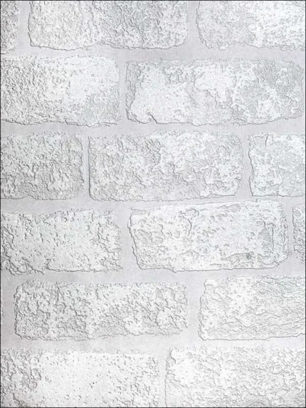 white patterned wallpaper for bedroom by Brewster