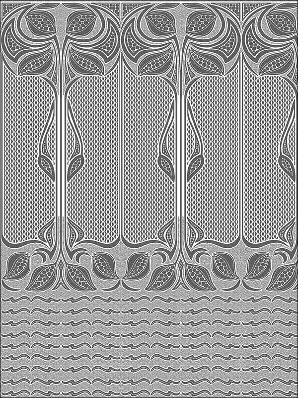 437- Nouveau Paintable Dado Panel White Wallpaper for Clean Accent Walls in Open Areas | Brewster - Shop Safe in Houston Wallpapering white patterned wallpaper for bedroom by Brewster