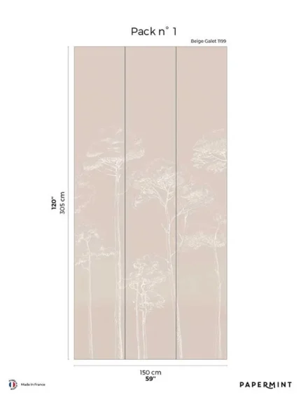 beige patterned wallpaper for bedroom by Veer Decor