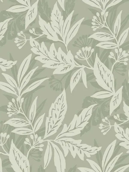 sage floral wallpaper for bedroom by A Street Prints