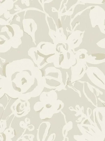 taupe floral wallpaper for bedroom by York