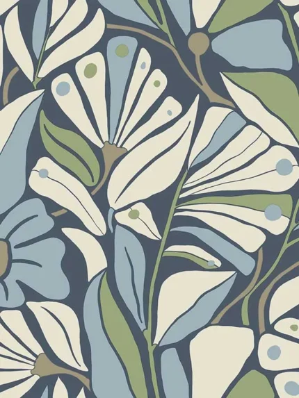 sea patterned wallpaper for bedroom by York