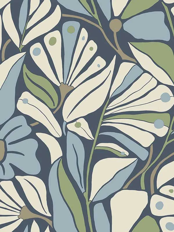 sea patterned wallpaper for bedroom by York