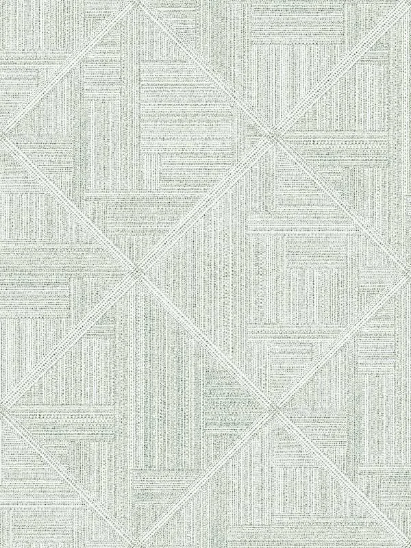 green geometric wallpaper for bedroom by A Street Prints