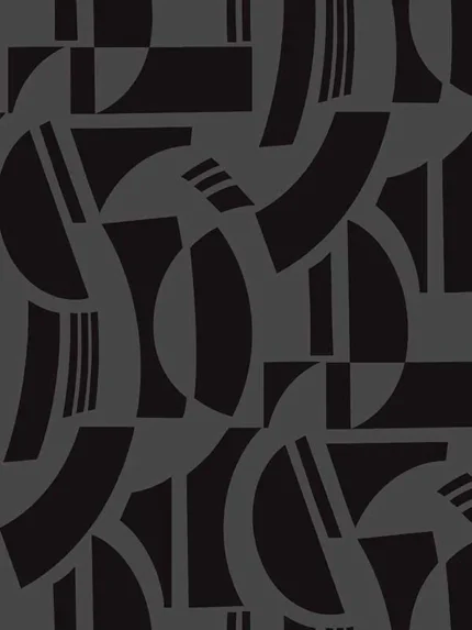 black geometric wallpaper for bedroom by A Street Prints