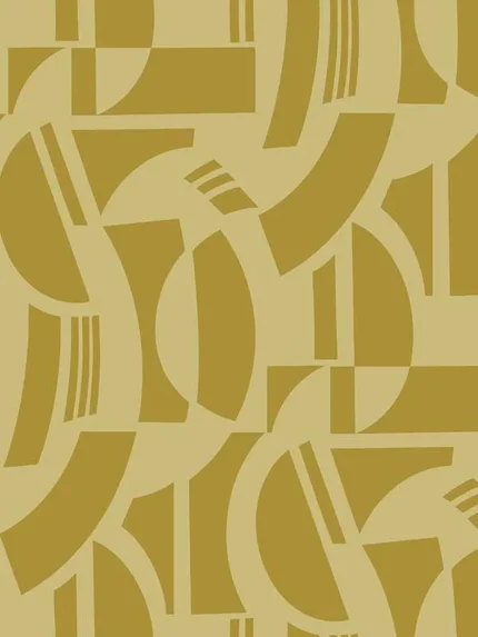 gold geometric wallpaper for bedroom by A Street Prints