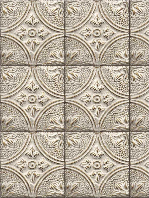 grey patterned wallpaper for bedroom by A Street Prints