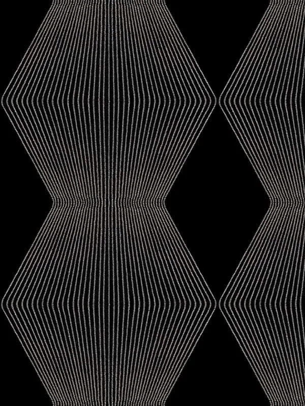 black patterned wallpaper for bedroom by Ronald Redding